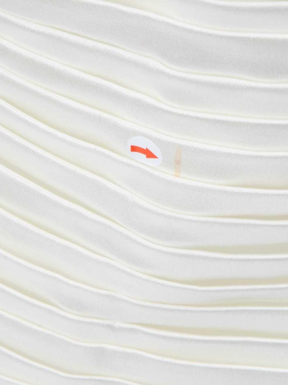 Terani Couture Vestido Mariposa Blanco Adornado Talla S en venta 4