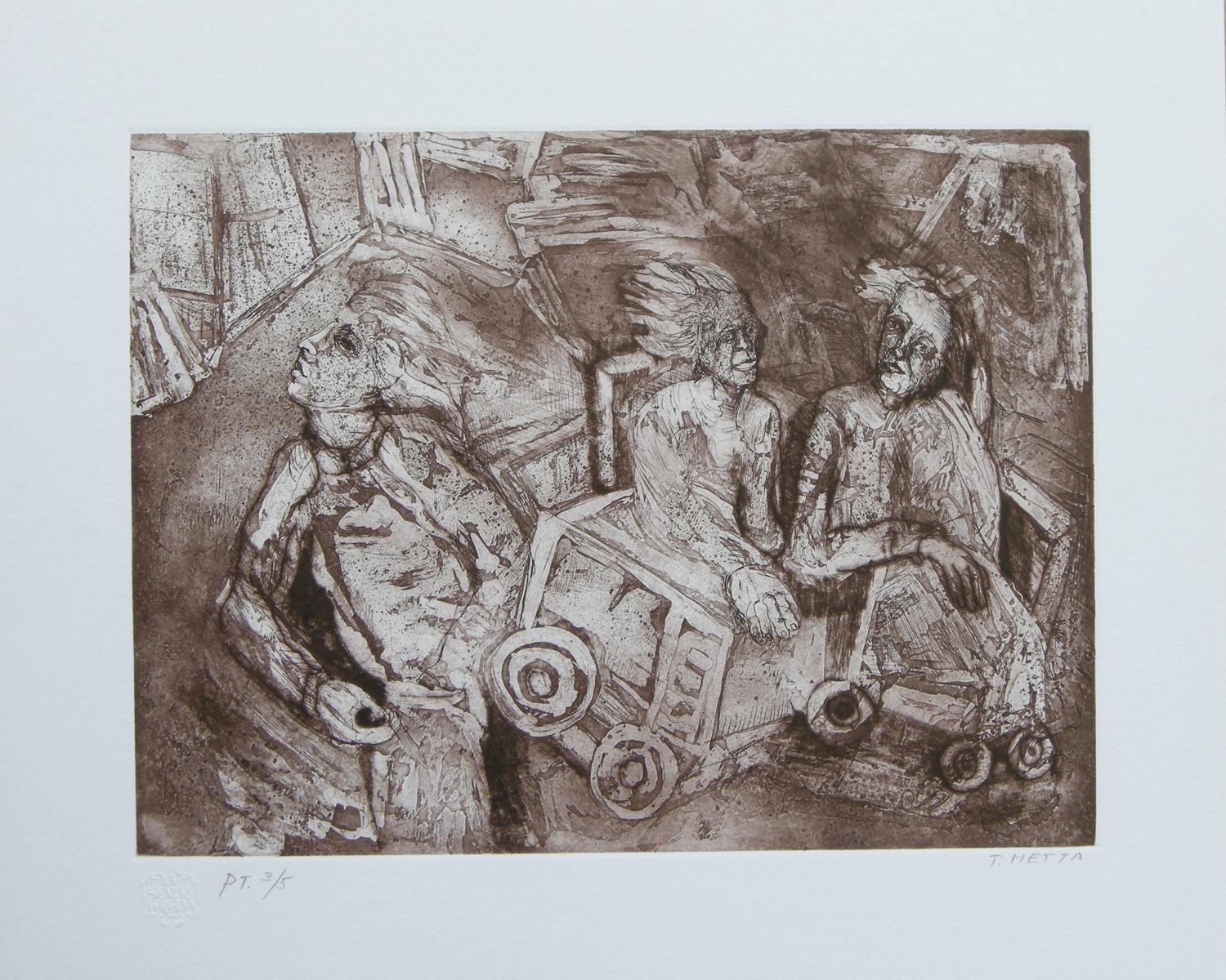 Tere Metta (Mexico, )
'Untitled', 2002
etching, aquatint on paper Guarro Biblos 250g.
14.4 x 18 in. (36.5 x 45.5 cm.)
ID: MET-102
Unframed