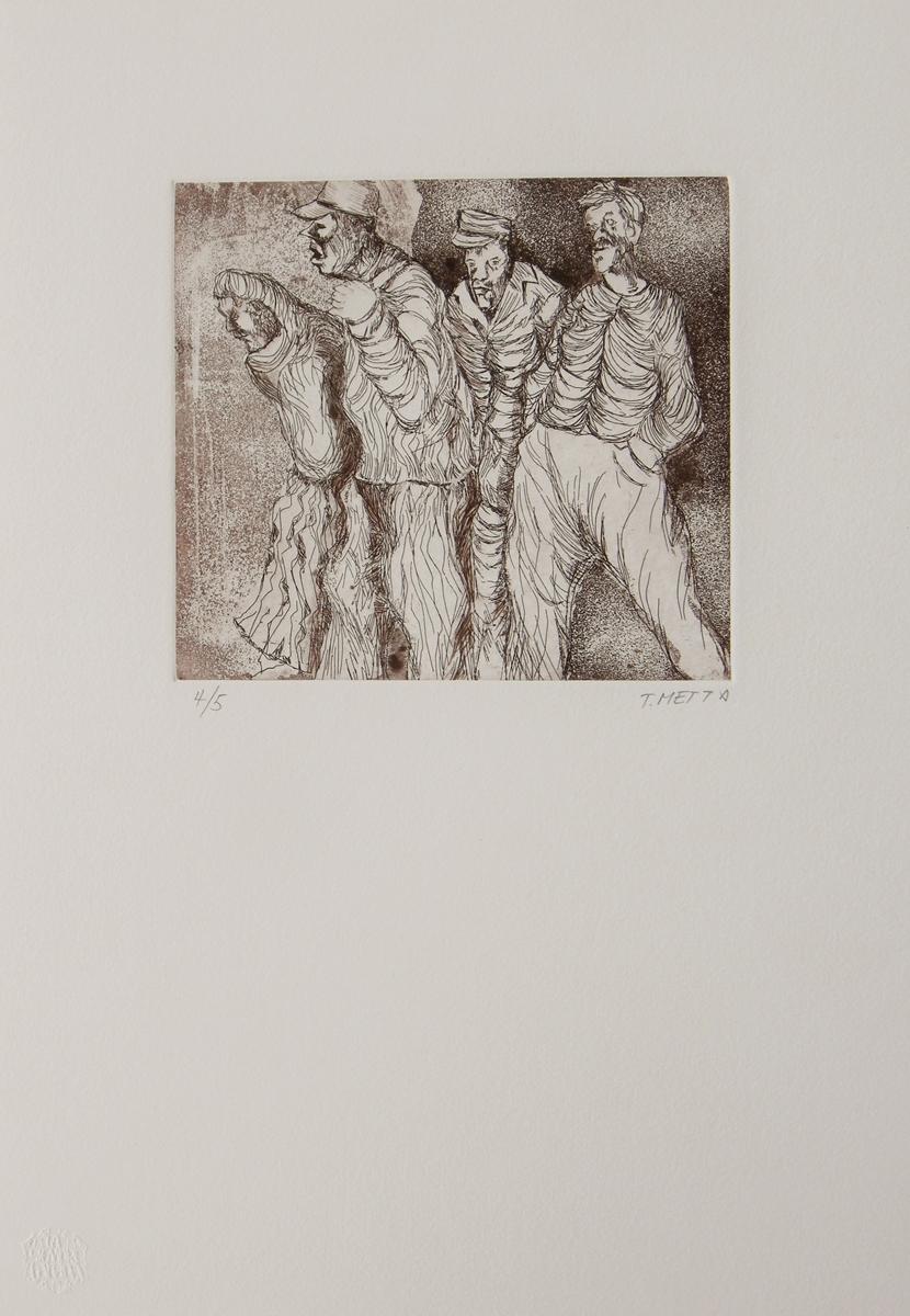 Tere Metta (Mexico, )
'Untitled', 2002
etching, aquatint on paper Guarro Biblos 250g.
16.8 x 6.9 in. (42.5 x 17.5 cm.)
ID: MET-101
Unframed