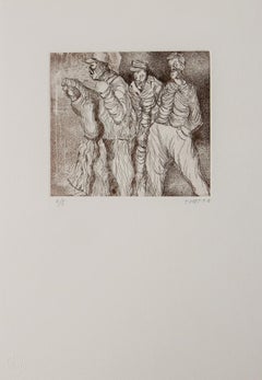Tere Metta, ¨Untitled¨, 2002, Etching, 16.7x6.9 in