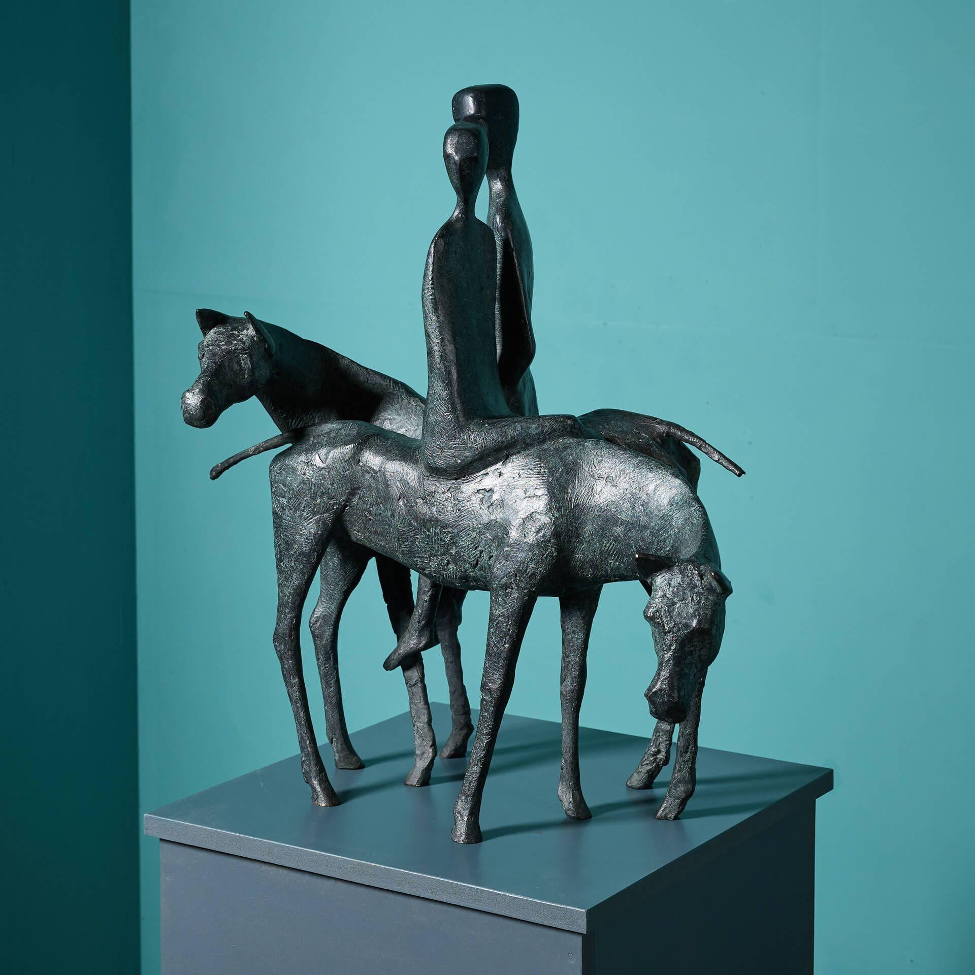 Mid-Century moderno Terence Coventry (1938-2017) Scultura in bronzo 
