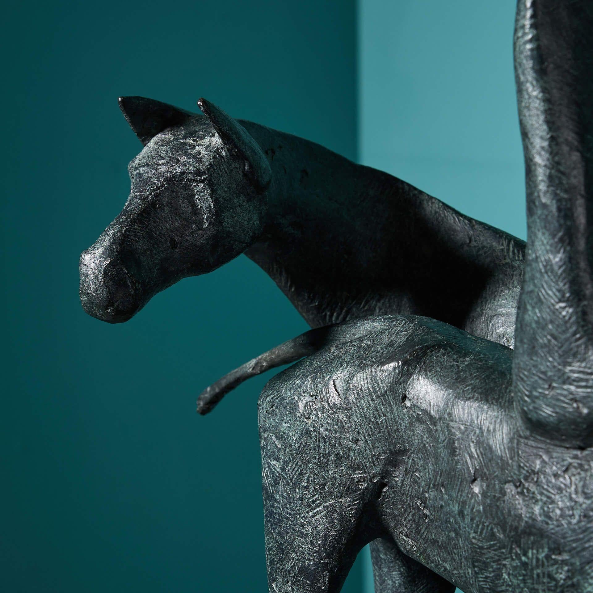 Inglese Terence Coventry (1938-2017) Scultura in bronzo 