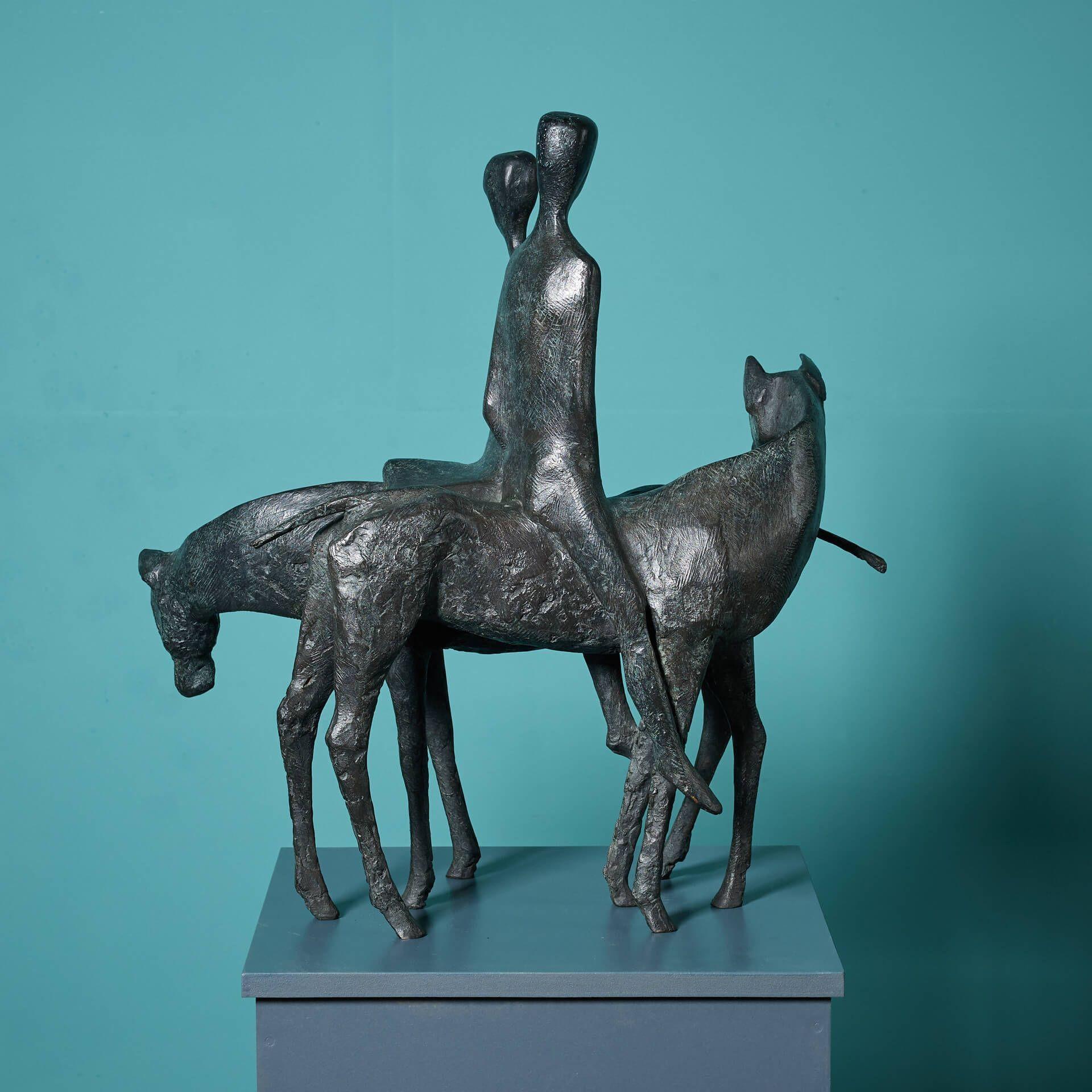 Metallo Terence Coventry (1938-2017) Scultura in bronzo 