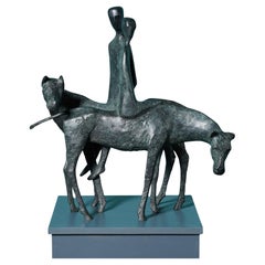 Terence Coventry (1938-2017) ‘Riders’ Bronze Sculpture
