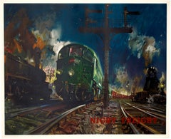 "Night Freight" Original Vintage British Rail poster 1960