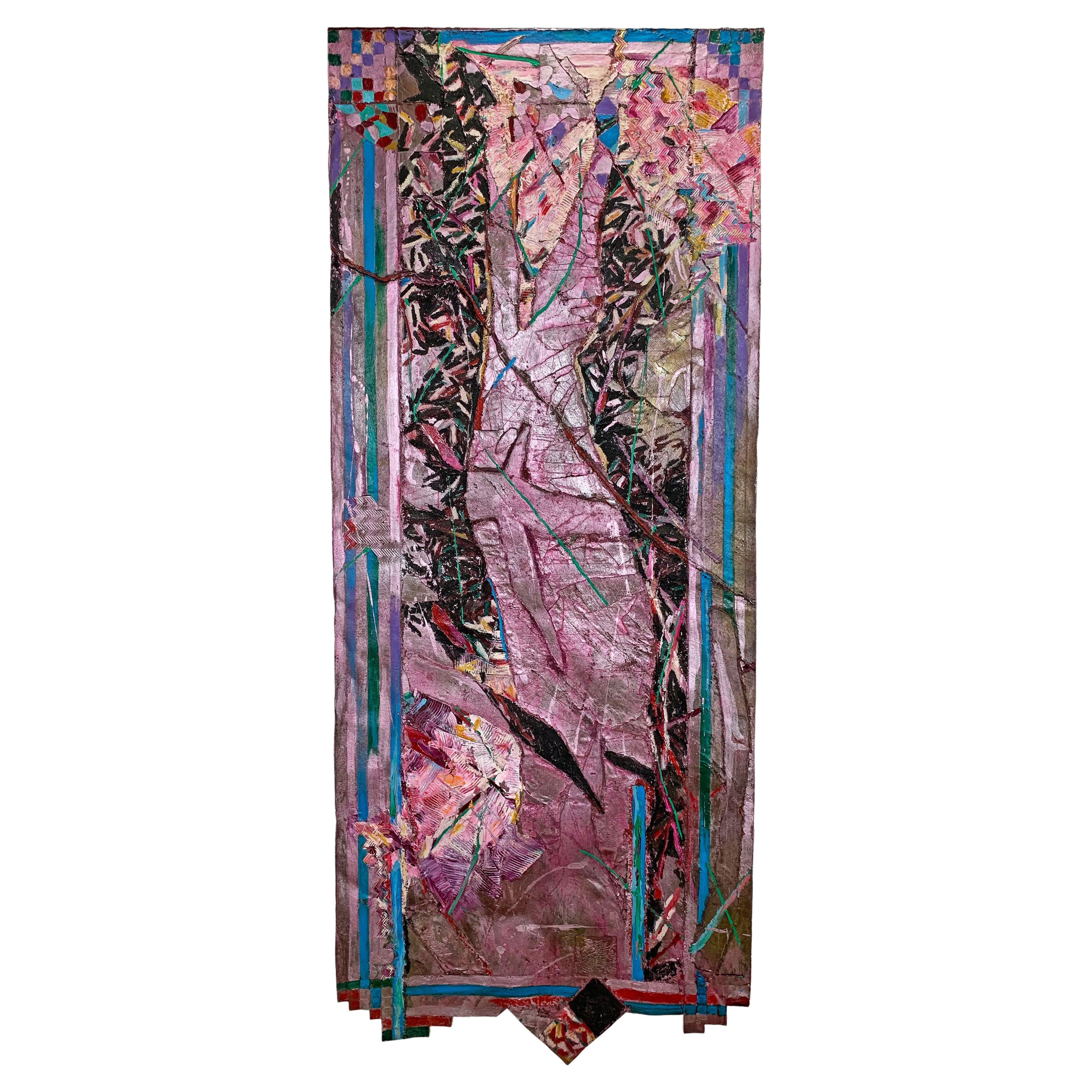 Terence La Noue Large Post Modern Painting Titled "Havasu IV", D. 1982