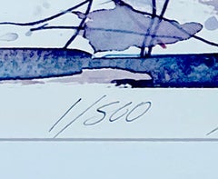 New Monuments of Quetzalcoatl, Lithograph on wove paper, ex-GE Collection Framed