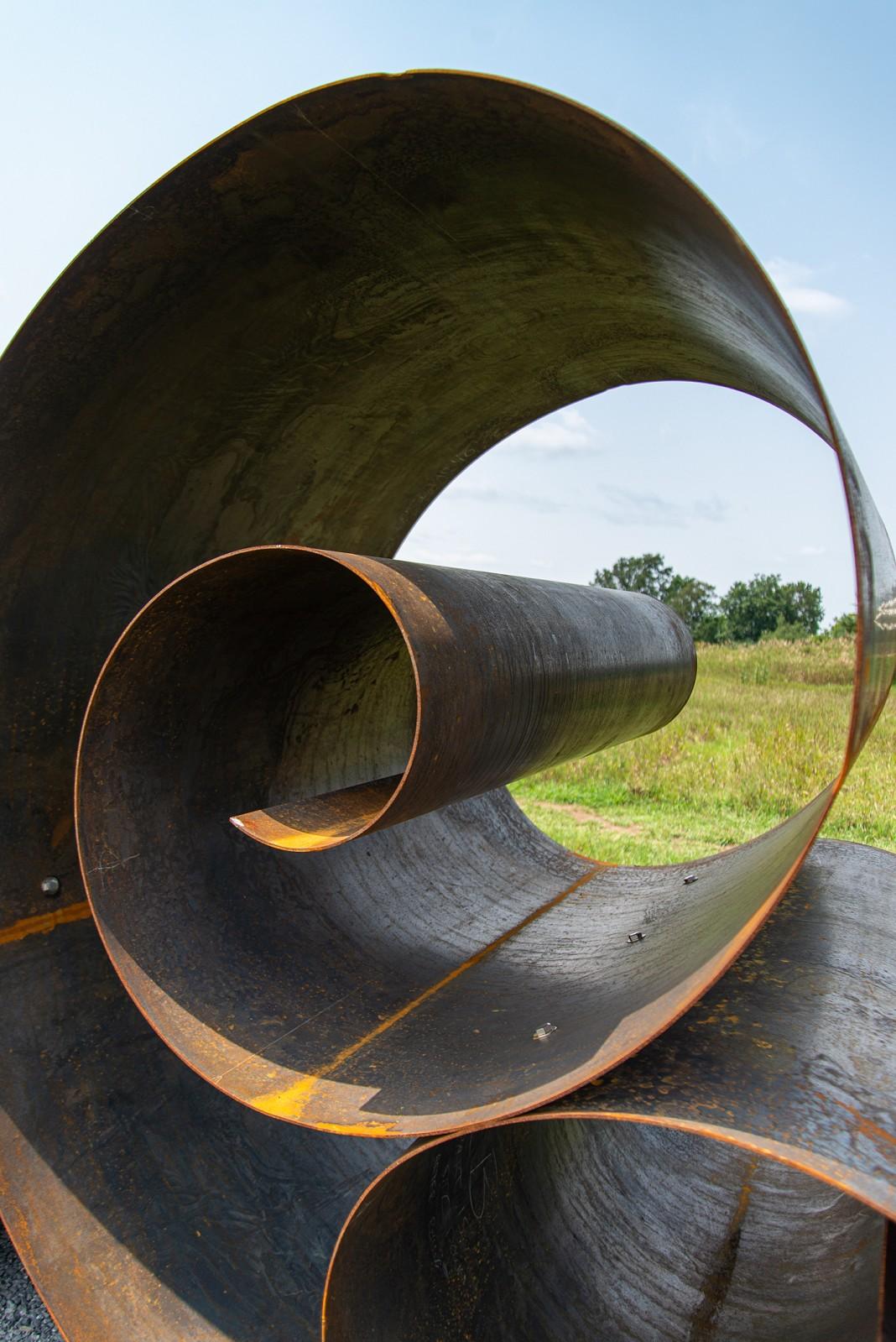 Turbulence No  2 - large, narrative, corten steel, abstract outdoor sculpture - Contemporary Sculpture by Terence McGlade