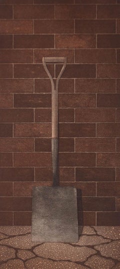 Terence Millington (b.1943) - Contemporary Aquatint, The Shovel