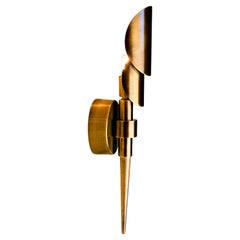 Tereque Brass Wall Sconce in Mid-Century Modern Style
