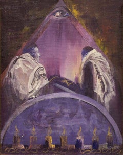 Kabbalah Judaica Torah Painting "SWIATTO TORY I" Synagogue interior