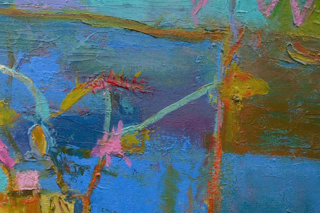 Jardin de mer, peinture abstraite originale de paysage marin Peinture d'art contemporain en vente 1