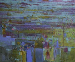 Jardin de mer, peinture abstraite originale de paysage marin Peinture d'art contemporain