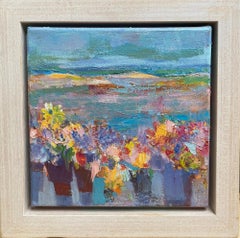 Still Life by Estuary, Semi Abstract Floral Artwork, Vibrant Floral Painting