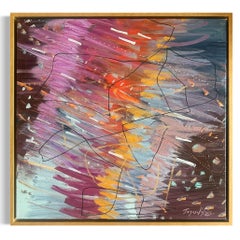 Es's a Vibration (20" x 20" Acryl auf Leinwand-Geflochten + gerahmt)