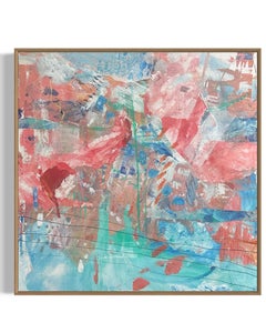 Quiet Enegy (Mixed media on canvas - framed)
