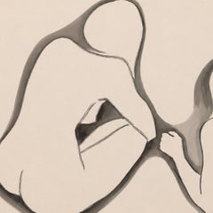Teresa Vicens, zeitgenössische minimalistische figurative Malerei mit weiblichen Aktdarstellungen