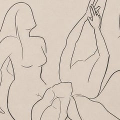 Teresa Vicens, Contemporary Minimalist Figurative Painting with Female Nude