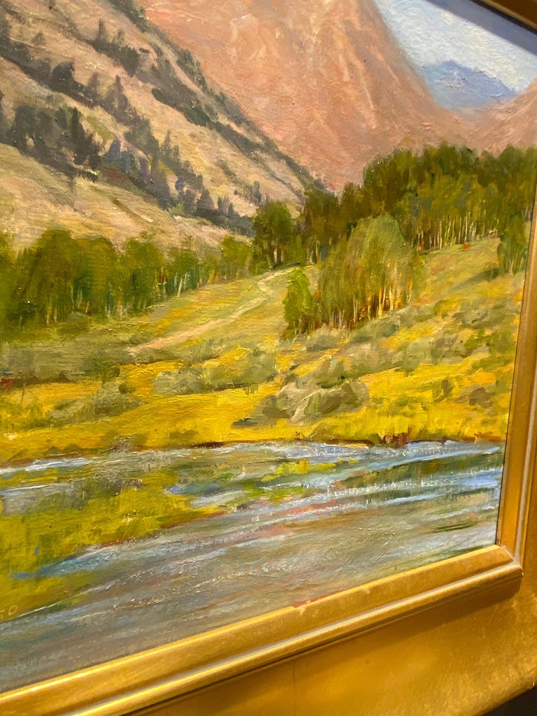 Cinnamon Mountain - American Impressionist Painting by Teresa Vito