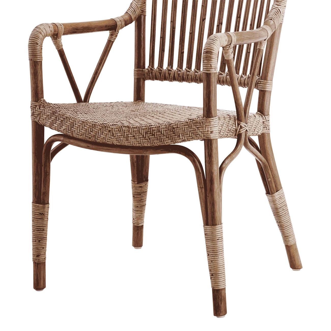 French Tereza Brown Armchair For Sale
