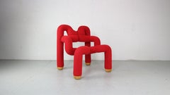 Terje Ekström Lounge Chair "Ekstrem" in Red, 1970's