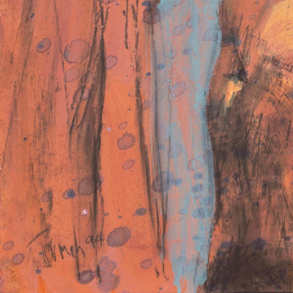 Desnudo de pie', Figural, Iraní, Teherán, Área de la Bahía de San Francisco, SFAI - Painting de Termeh Yeghiazarian