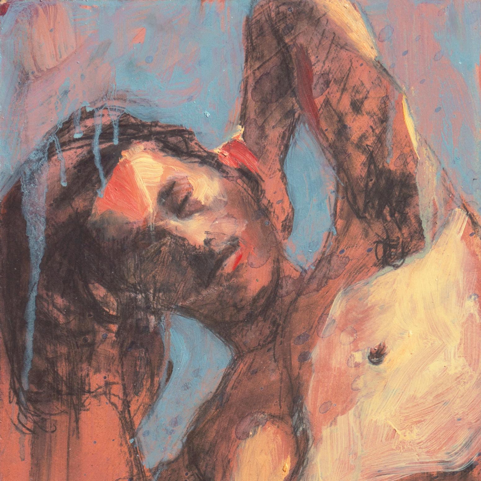 „Standender Akt“, figürlich, iranisch, Teheran, San Francisco Bay Area, SFAI (Post-Impressionismus), Painting, von Termeh Yeghiazarian
