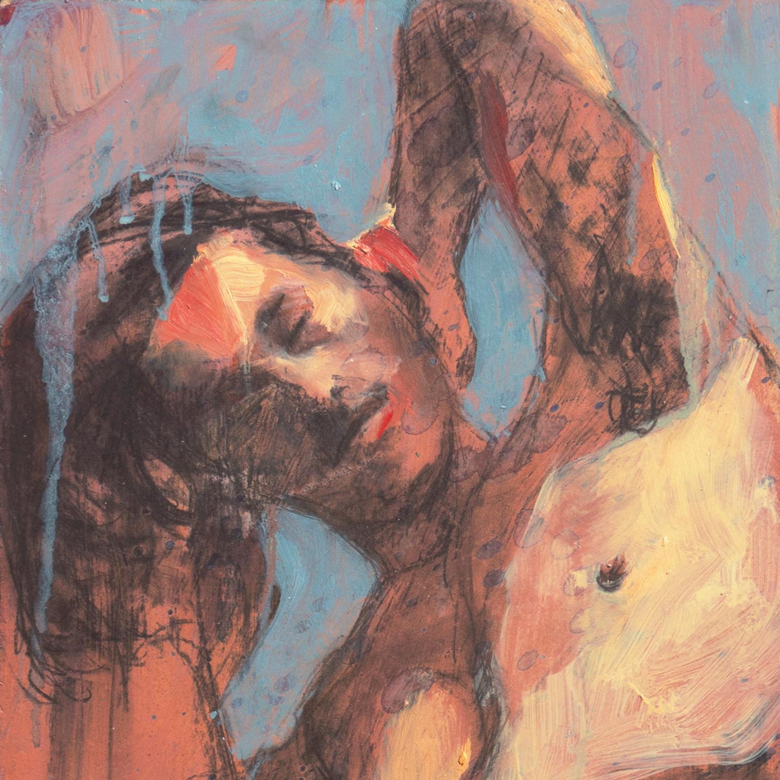 Desnudo de pie', Figural, Iraní, Teherán, Área de la Bahía de San Francisco, SFAI - Painting Posimpresionista de Termeh Yeghiazarian