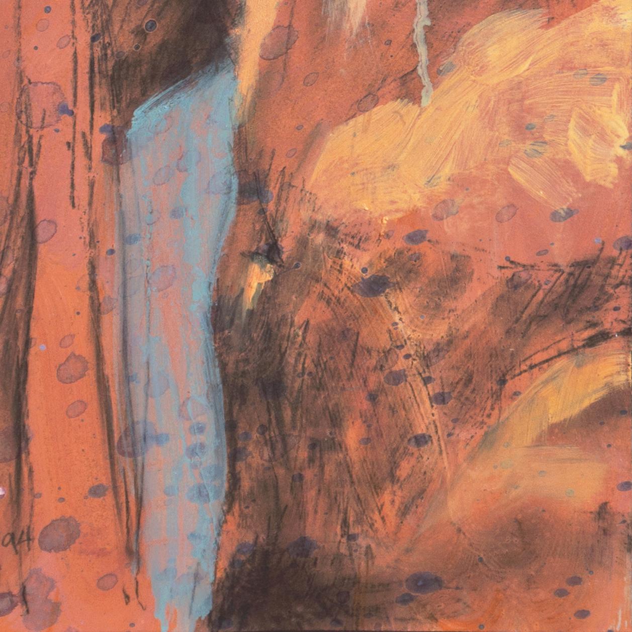 'Standing Nude', Figural, Iranian, Teheran, San Francisco Bay Area, SFAI - Post-Impressionist Painting by Termeh Yeghiazarian