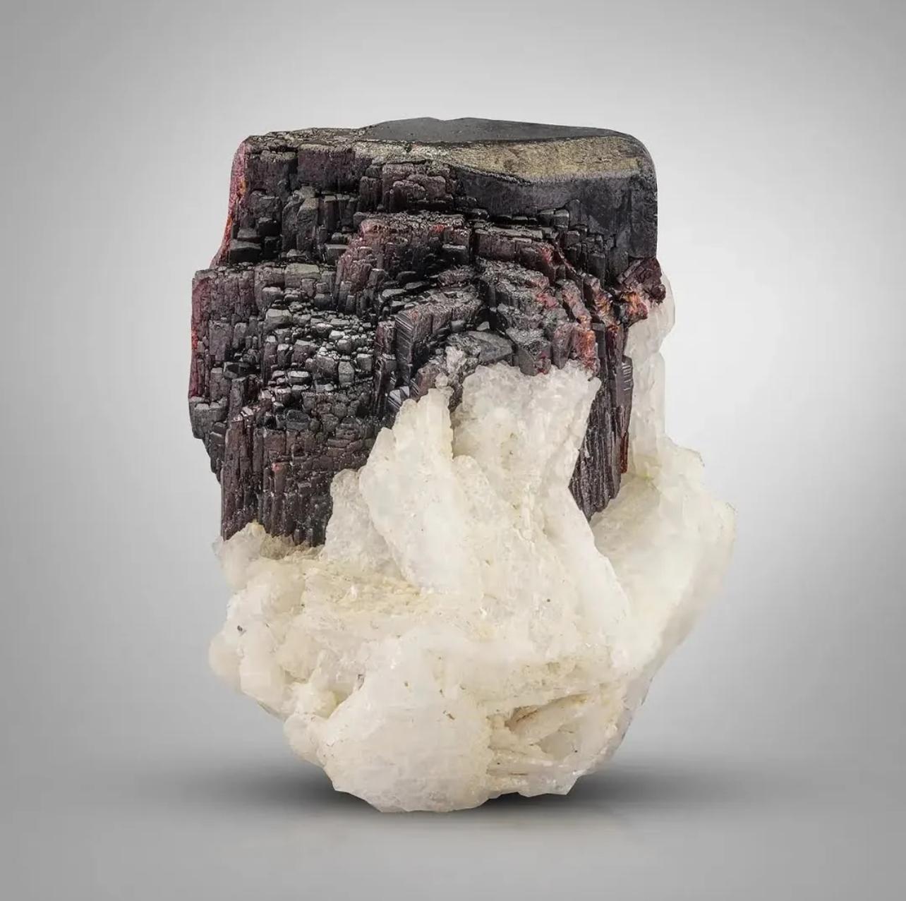 Terminated Mangano Tantalite Cluster On Cleavelandite From Afghanistan For Sale 8