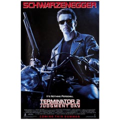 Retro "Terminator 2: Judgment Day" 1991 U.S. One Sheet Film Poster