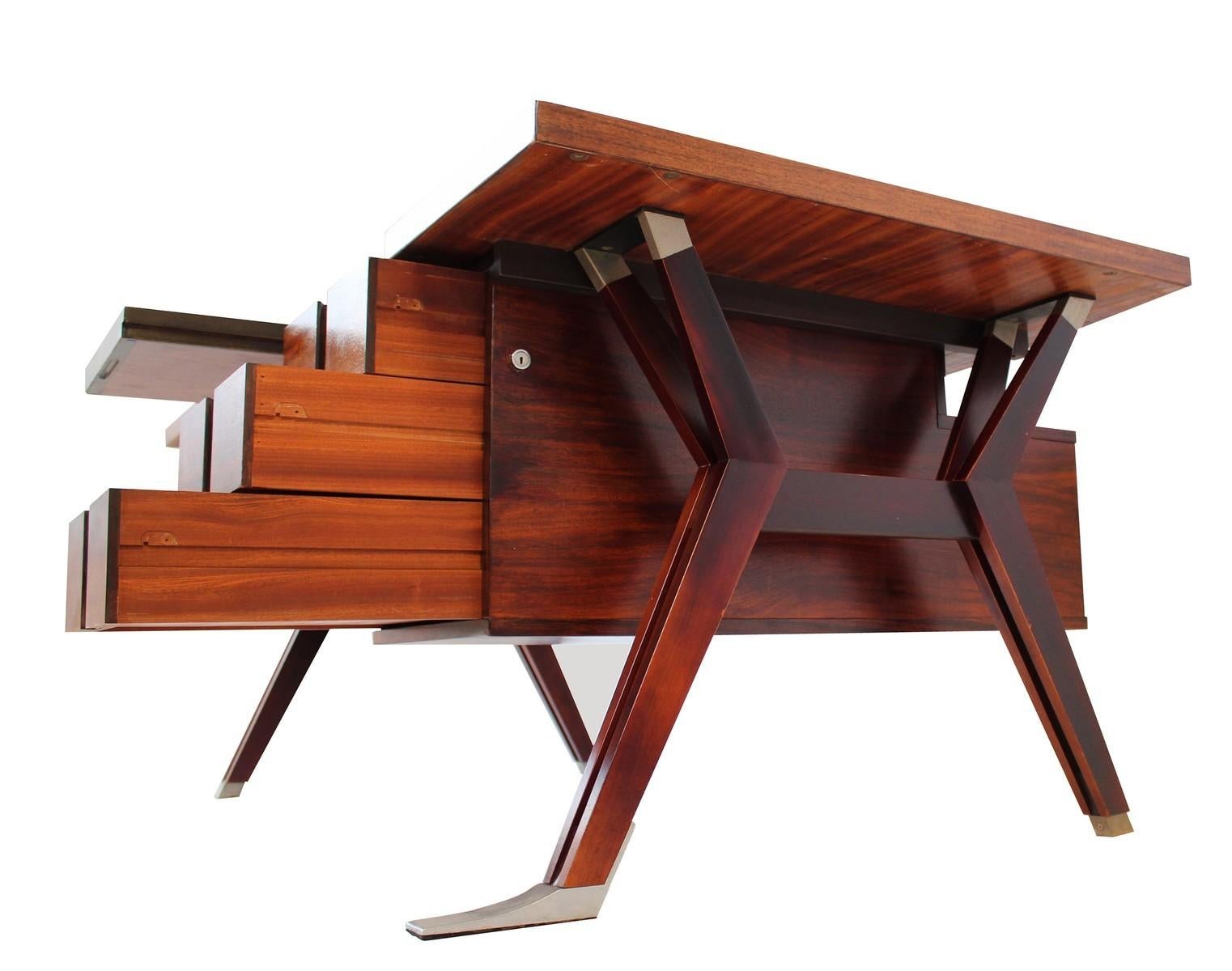 Terni Executive Desk by Ico Parisi for MIM, 1958 In Good Condition In Brussels, BE
