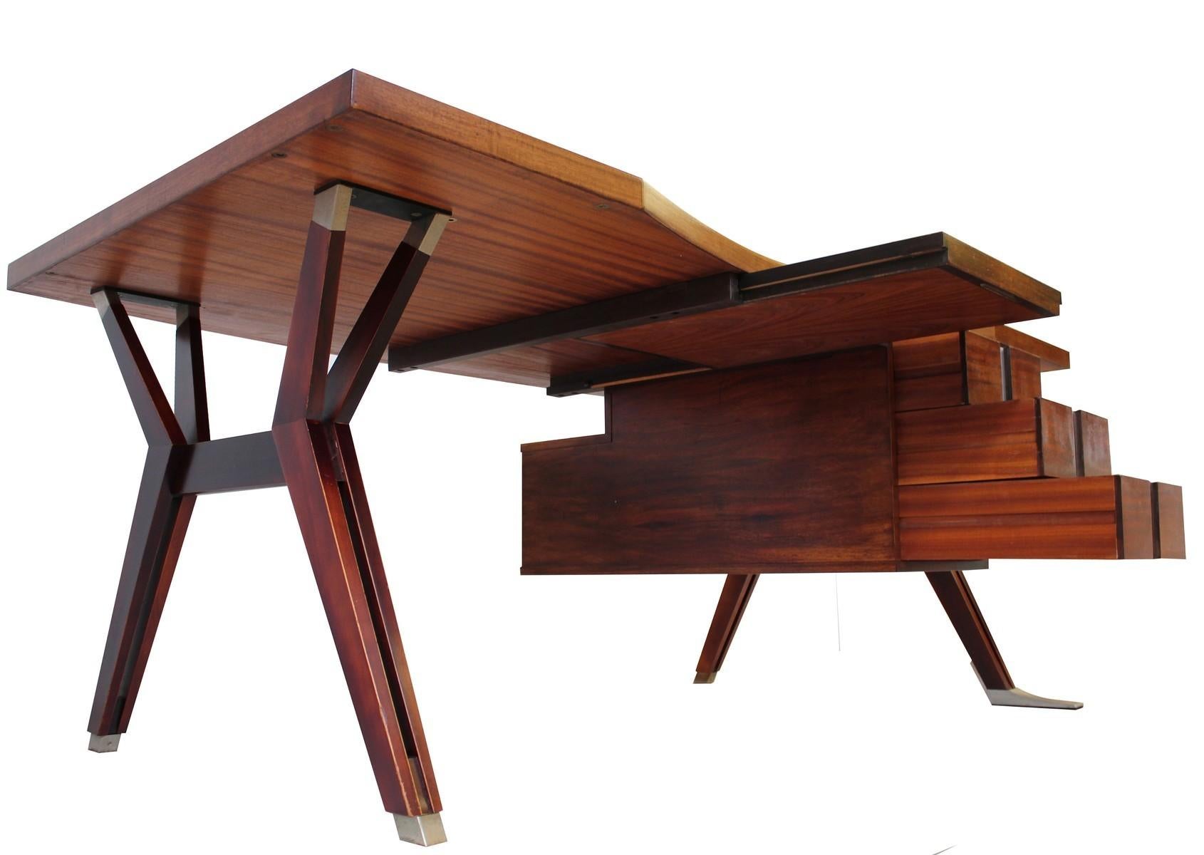 Mid-20th Century Terni Executive Desk by Ico Parisi for MIM, 1958