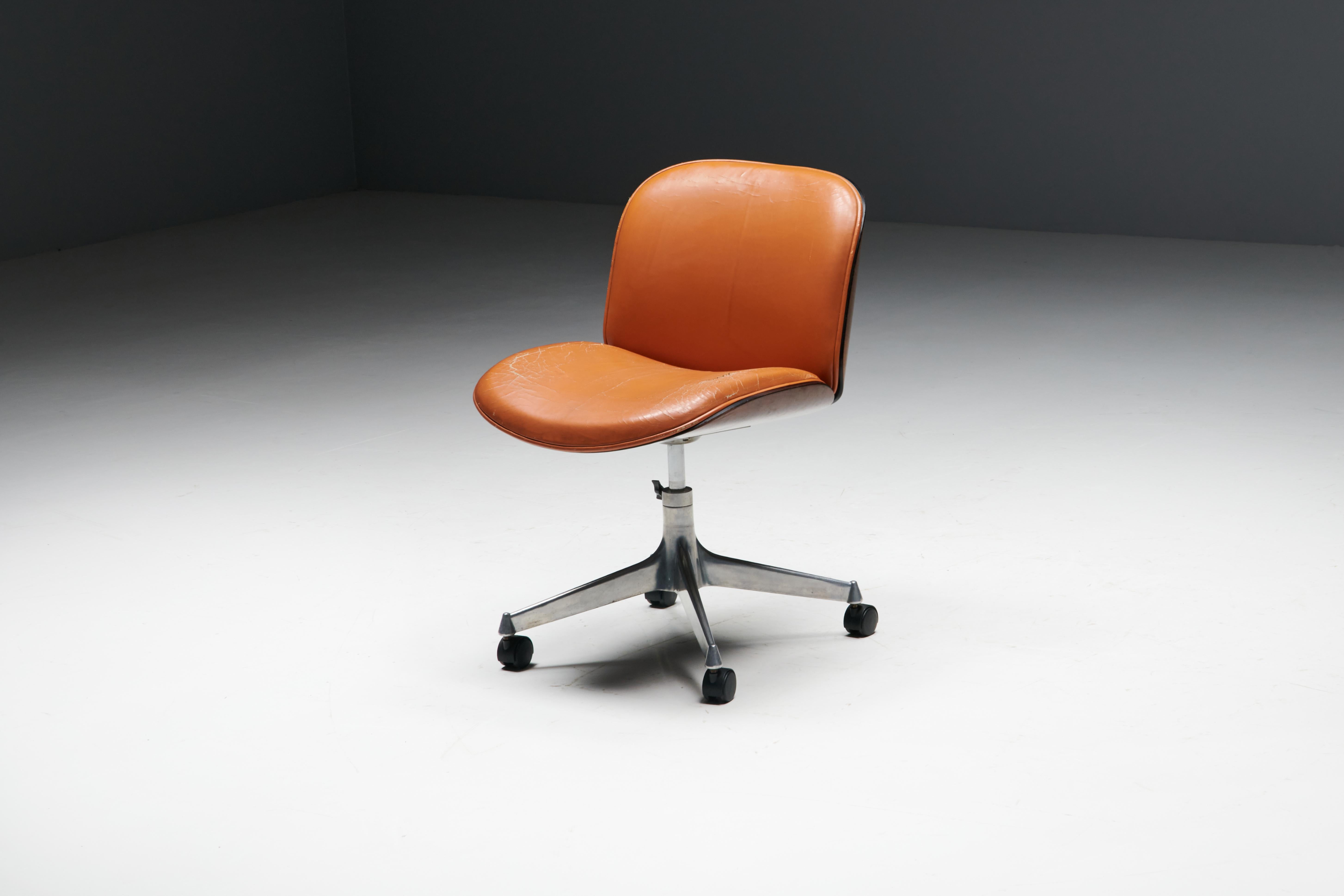 Mid-Century Modern Terni Series Office Chair by Ico Parisi for MIM Roma, Italy, 1958 For Sale