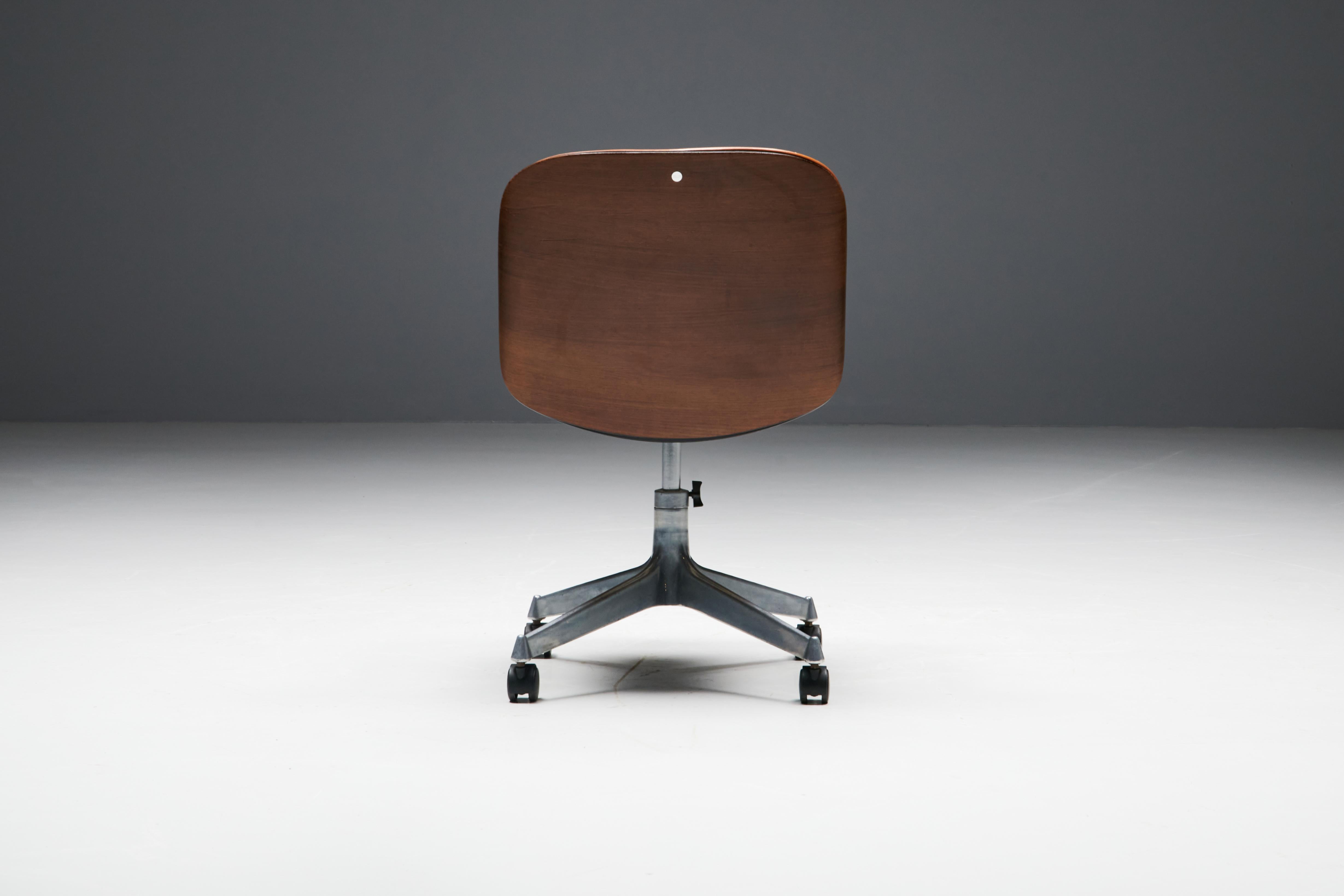 Terni Series Office Chair by Ico Parisi for MIM Roma, Italy, 1958 For Sale 1