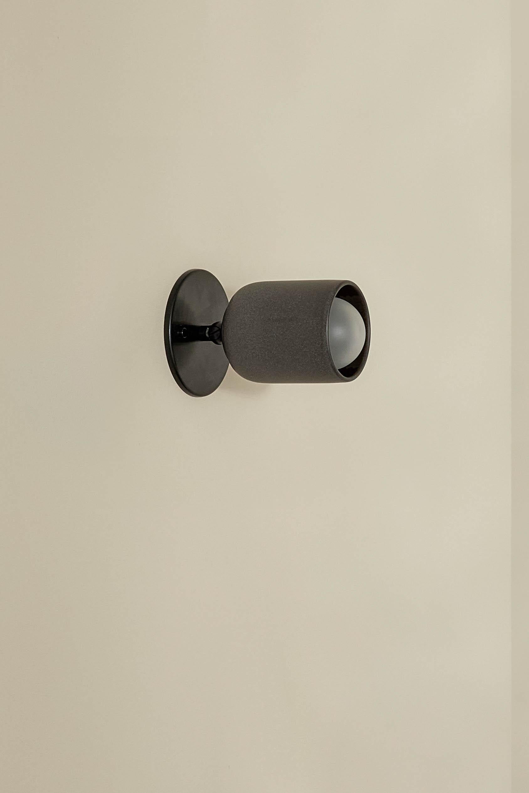 Brass Terra 1 Short Surface Sconce For Sale
