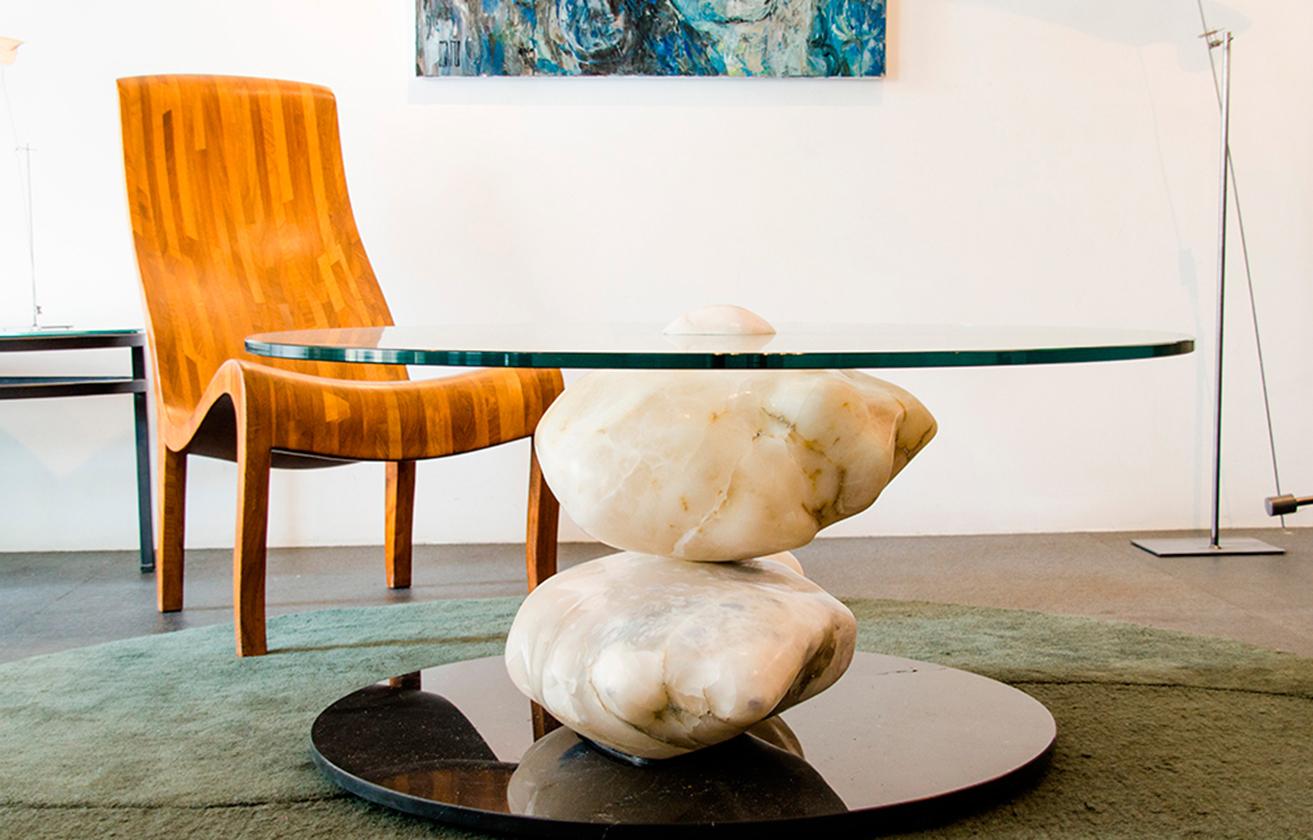 Terra, Alabaster Coffee Table by Amarist Design Studio Unique Piece 2