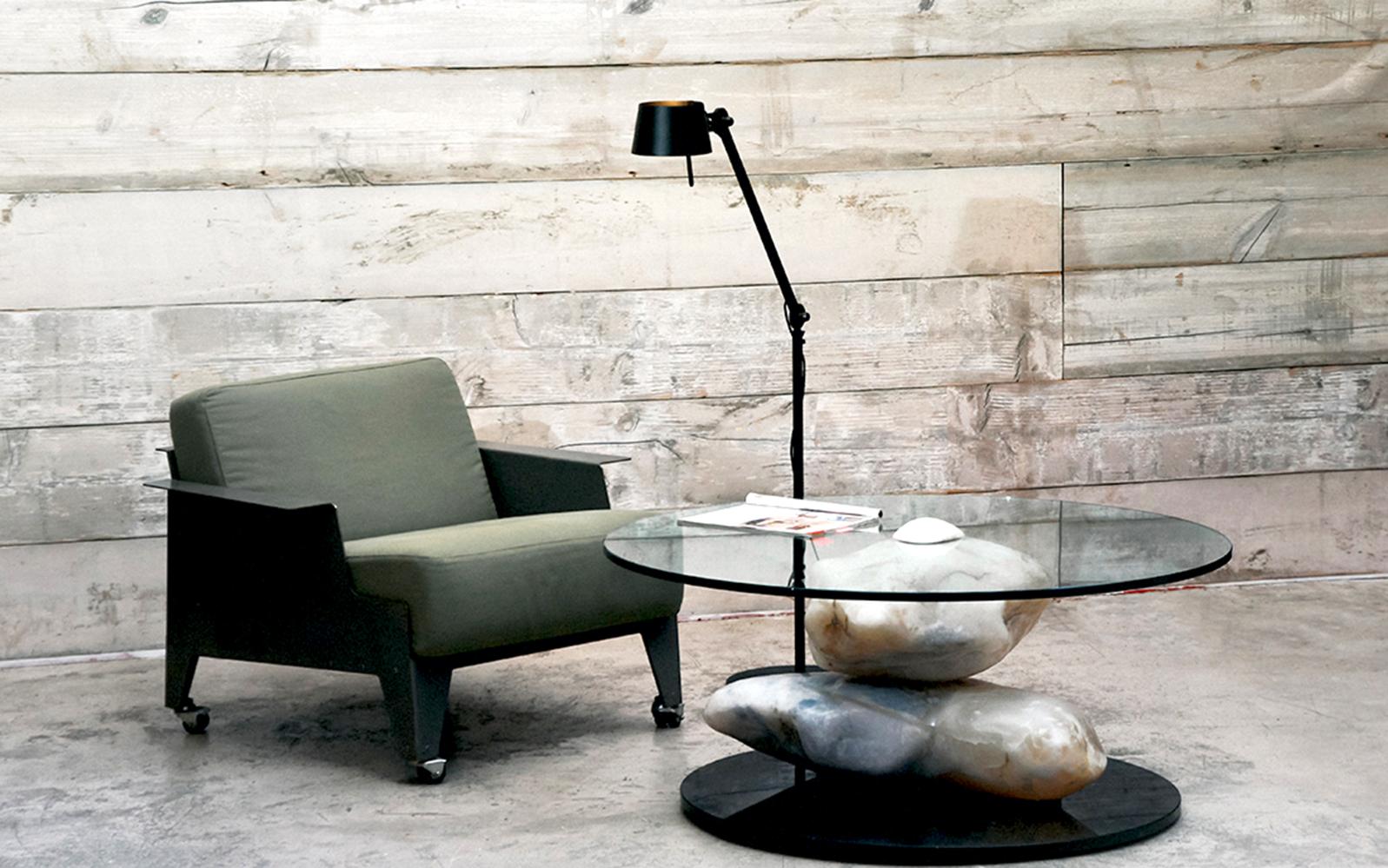 International Style Terra, Alabaster Coffee Table by Amarist Design Studio Unique Piece