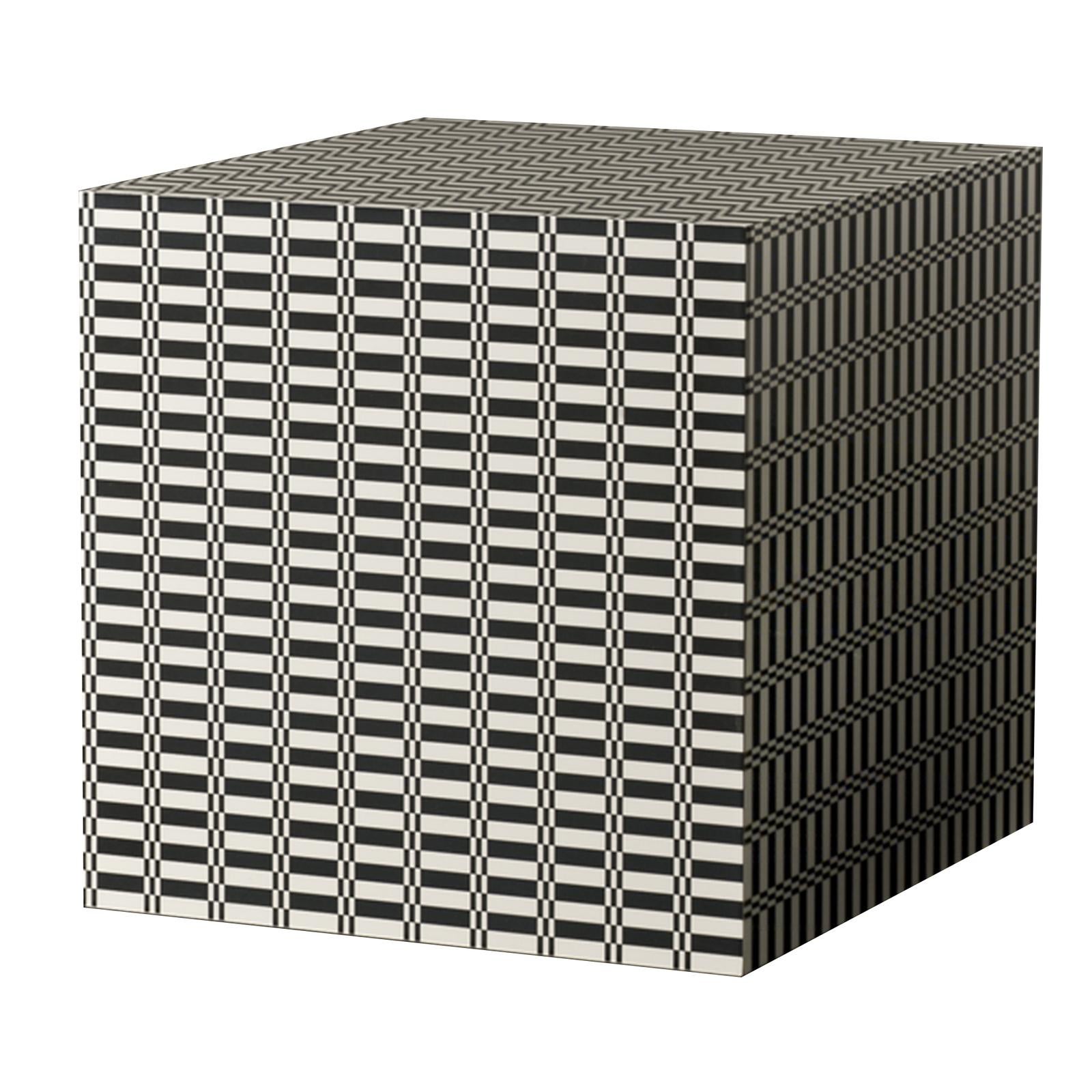 Function meets design in this whimsical piece that offers a stylish surface adding an eye-catching accent to any room of the house. This cube is part of the Terra series of eclectic and versatile pieces designed by Inveloveritas and has a wood