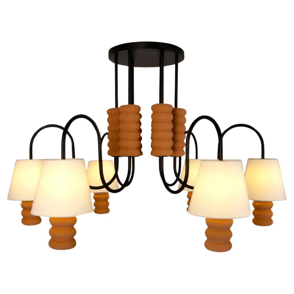 Lampadario in ceramica Terra Contour di Hatsu
