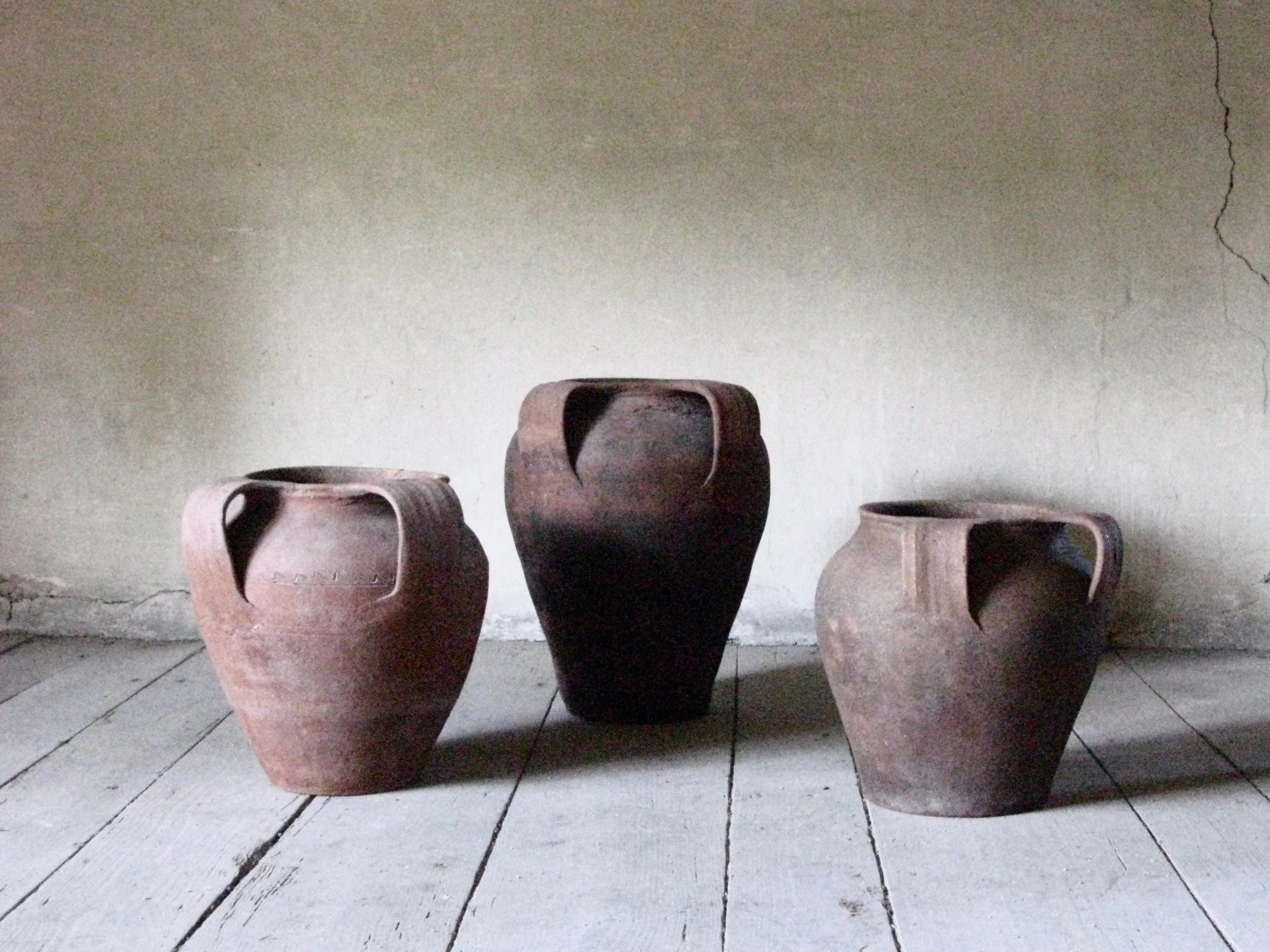 19th Century Terracotta Antique Jars, Water Pots, Jars, Antique Jars, Spain, Country Pieces