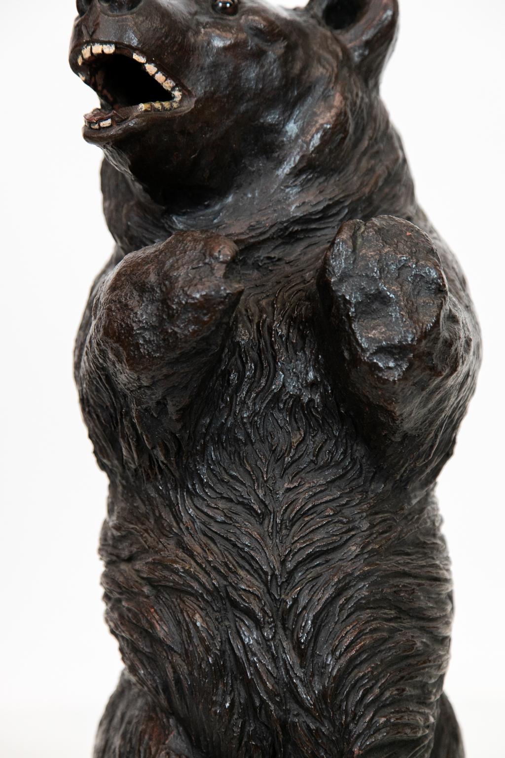 19th Century Terracotta Black Forest Bear