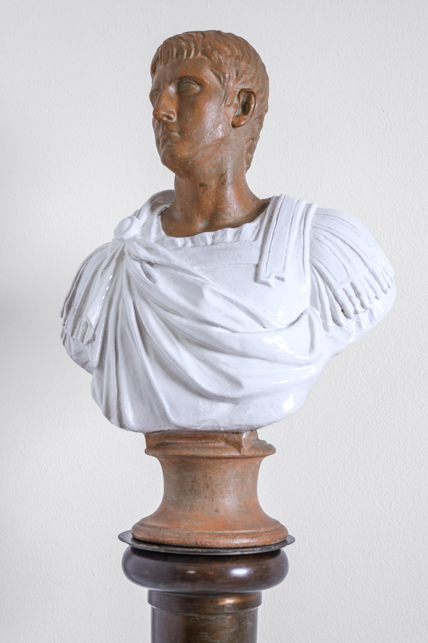 Romano classico Busto in terracotta di un senatore romano in vendita