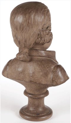 Terra Cotta Bust of A Young Boy after R. Rod