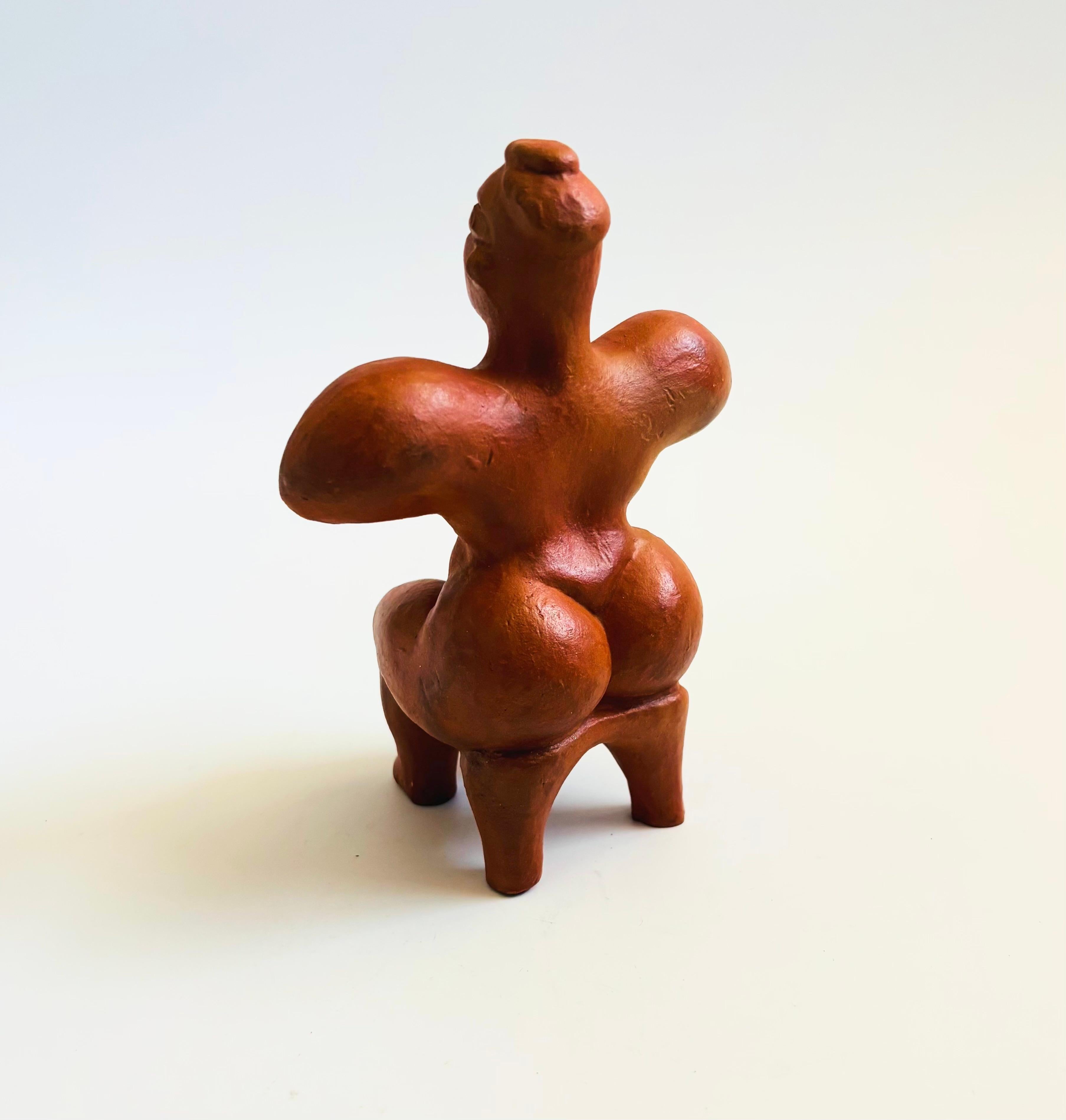 Terra Cotta Fertility Figure - Made in Turkey In Good Condition For Sale In Fairfield, CA