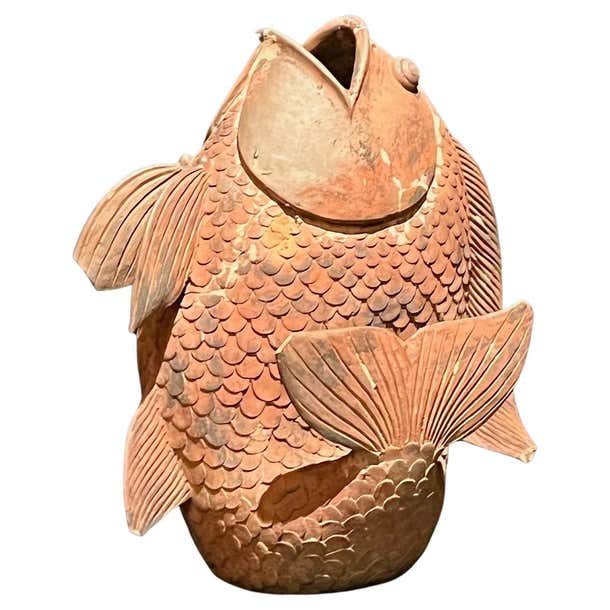 Terra Cotta Koi Fish Planter Garden Ornament at 1stDibs | terracotta ...