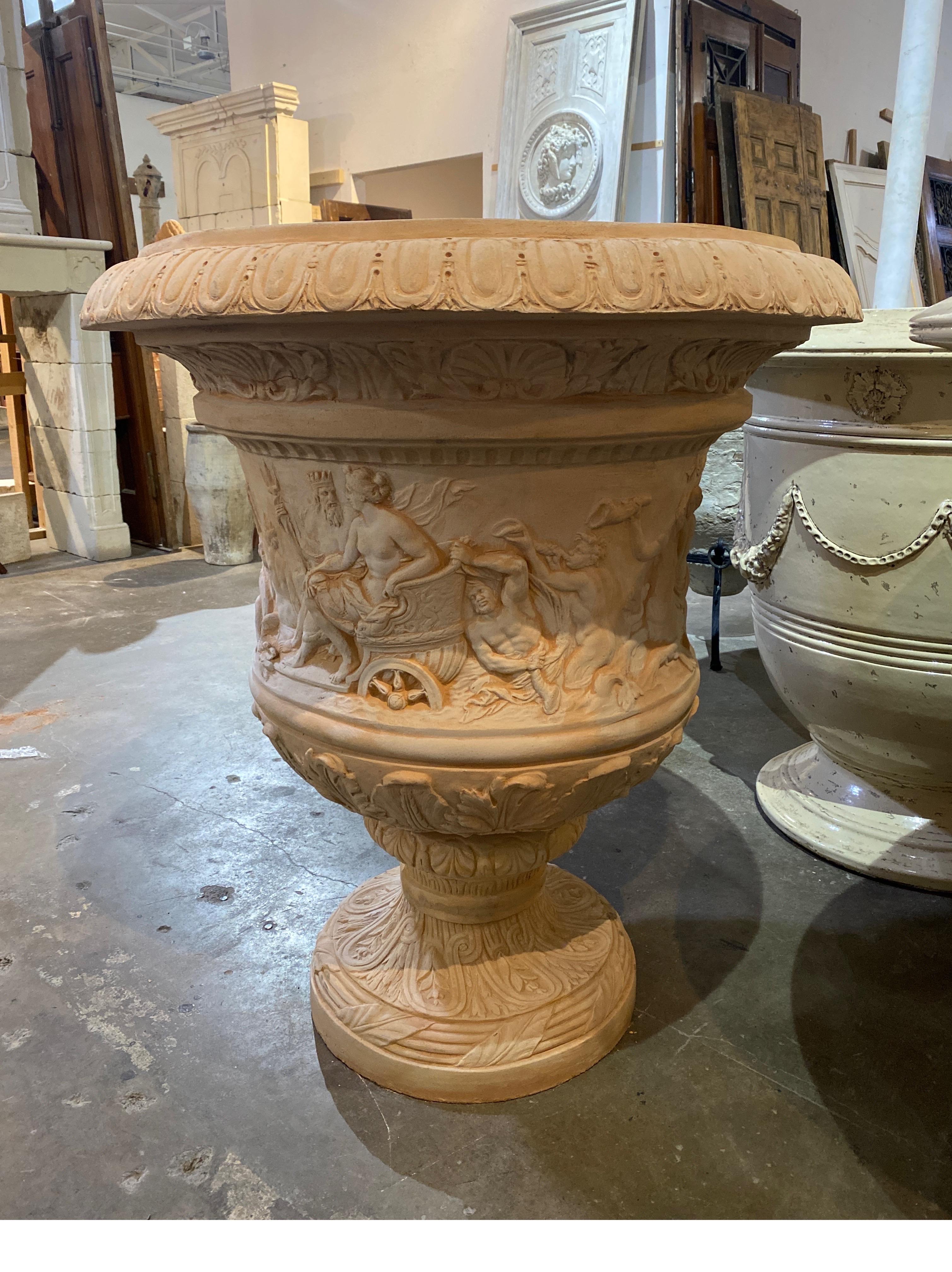 Francese Fioriera in terracotta in vendita