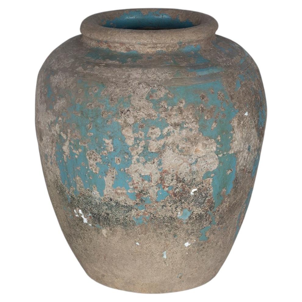 Maceta de terracota con acabado desgastado en venta