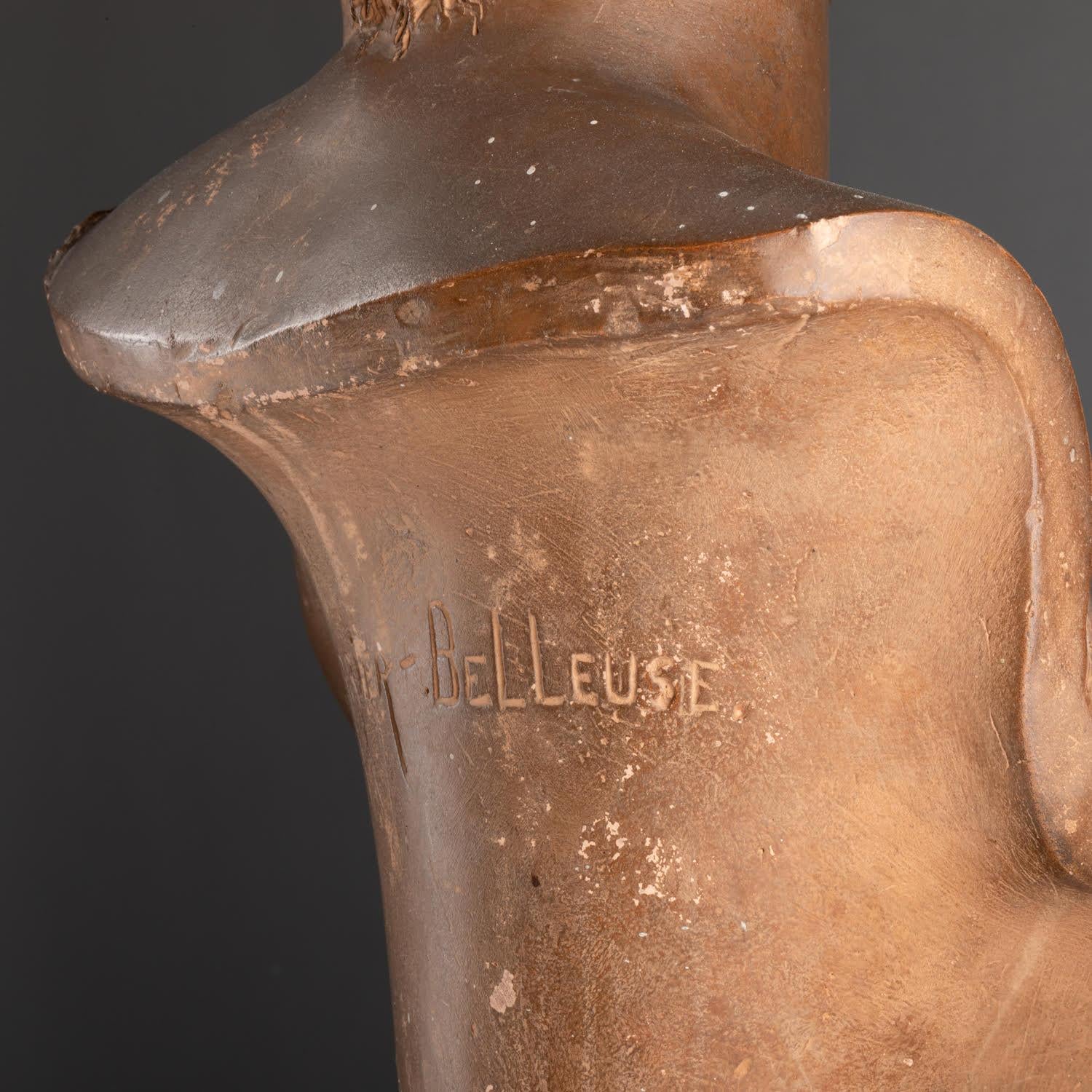 Scultura in terracotta di Carrier-Belleuse, XIX secolo, Napoleone III. in vendita 6