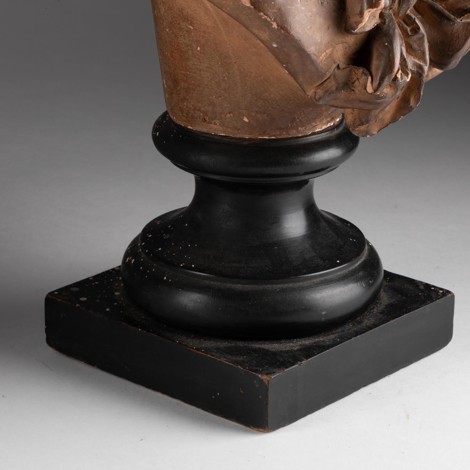 Scultura in terracotta di Carrier-Belleuse, XIX secolo, Napoleone III. in vendita 9